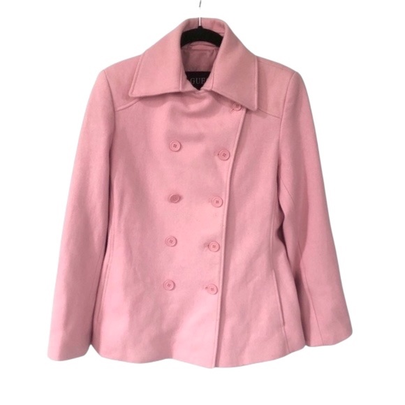 Guess Light Pink Peacoat Jacket M - Picture 3 of 8